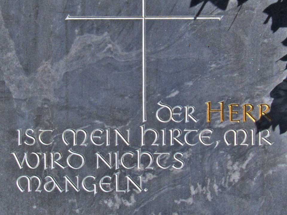 Inschrift Steinmetz Roth 